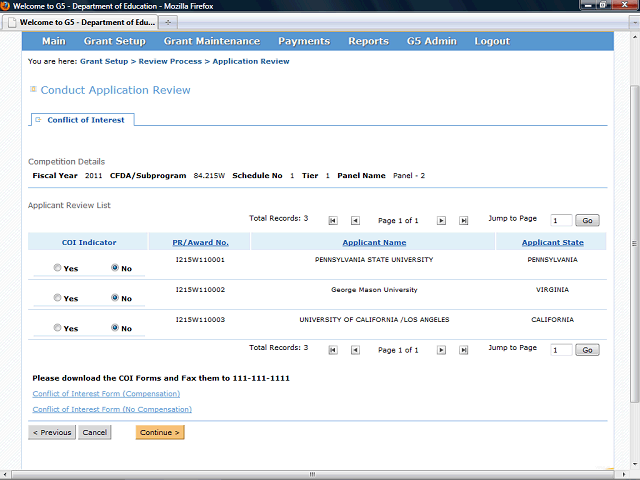 Screen image of this step