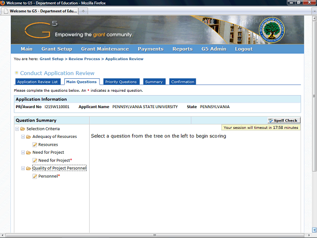 Screen image of this step