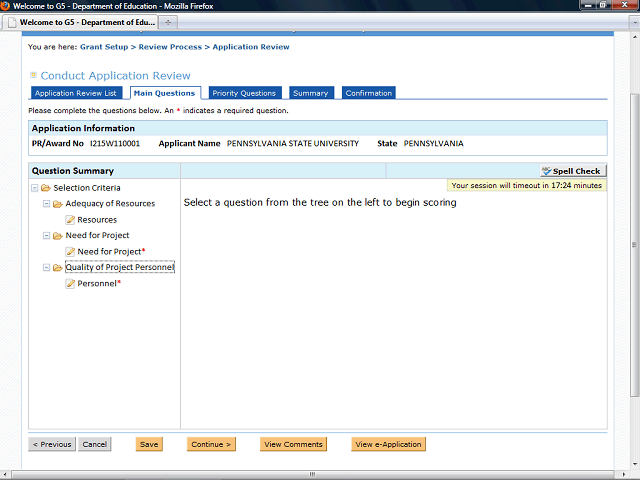 Screen image of this step