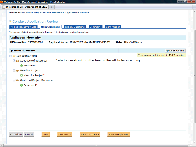 Screen image of this step