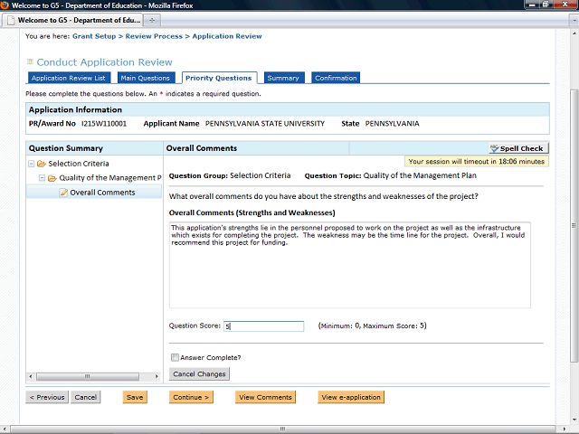 Screen image of this step
