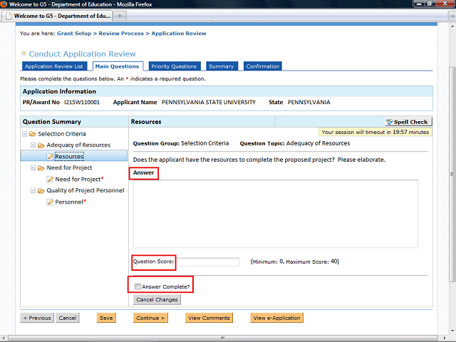 Screen image of this step