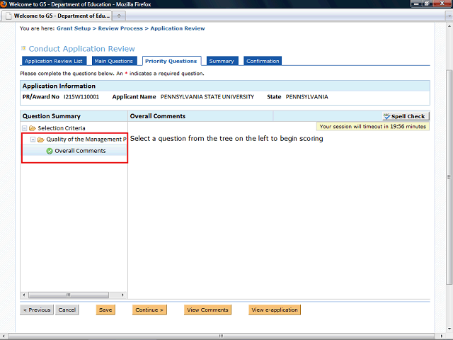 Screen image of this step