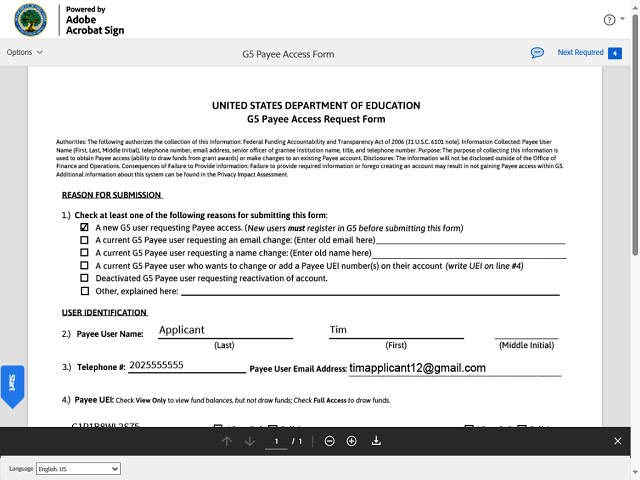 Screen image of this step
