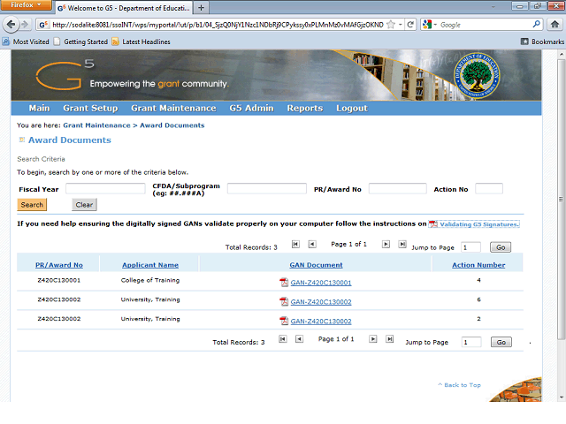 Screen image of this step