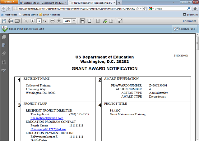 Screen image of this step