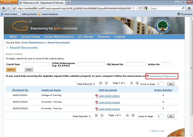 Screen image of this step