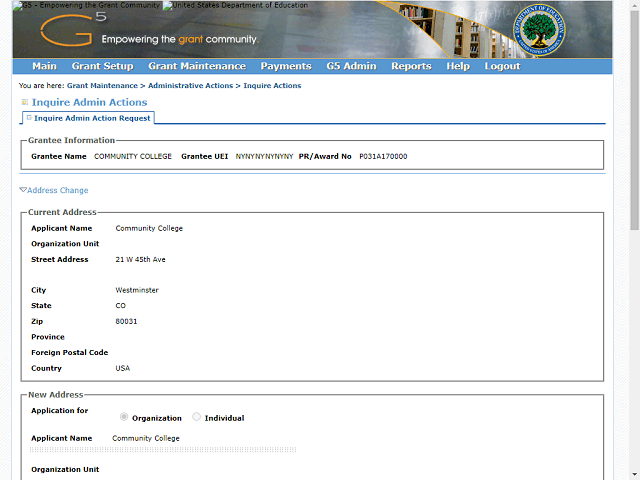 Screen image of this step