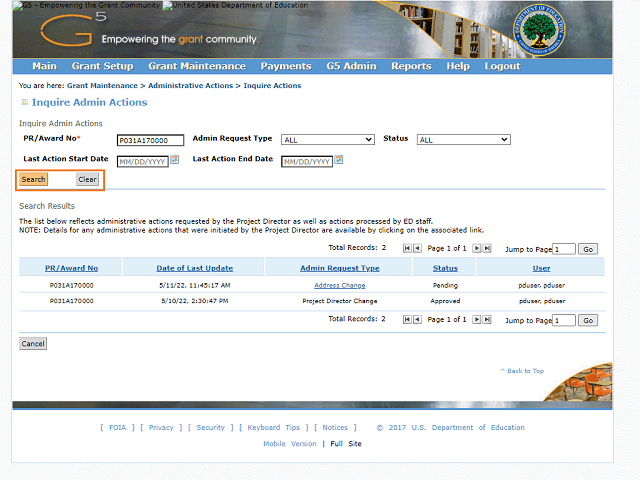 Screen image of this step