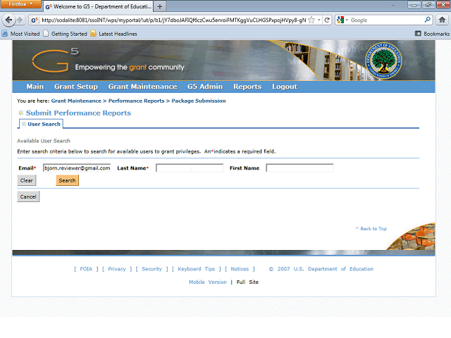Screen image of this step