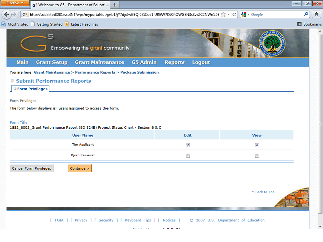 Screen image of this step