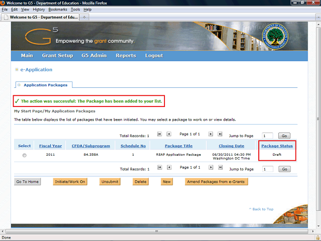 Screen image of this step