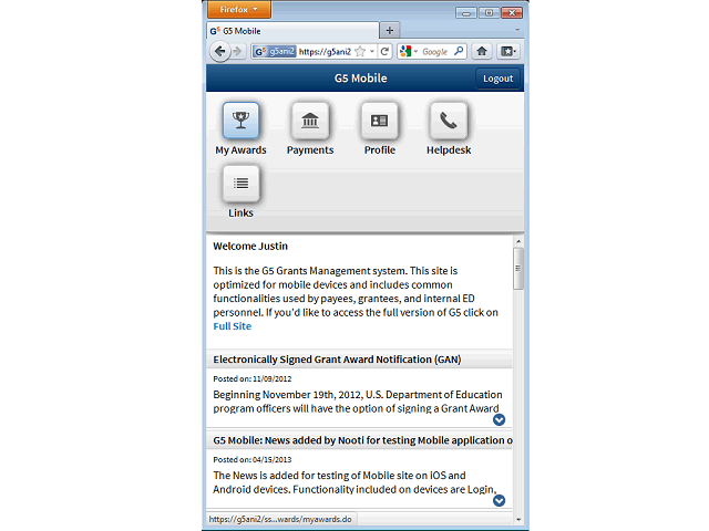 Screen image of this step