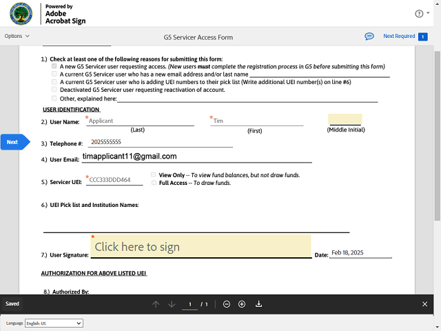 Screen image of this step