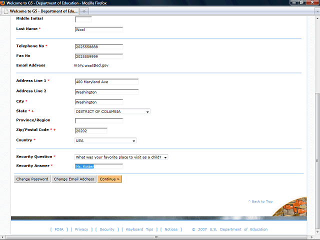 Screen image of this step