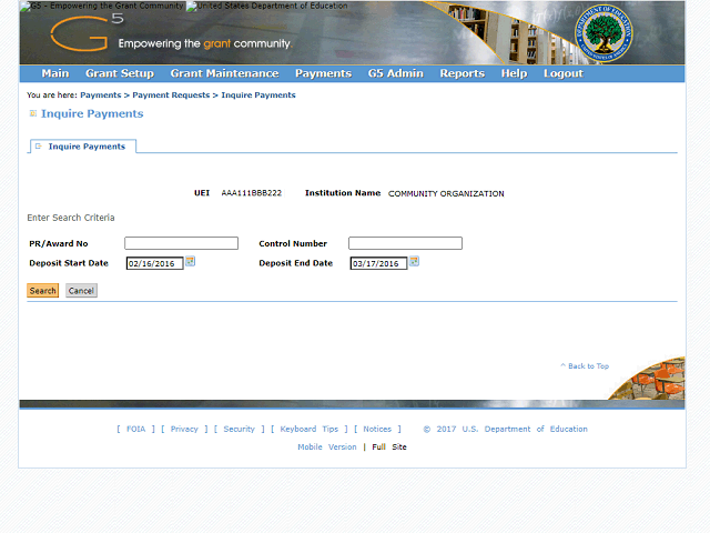Screen image of this step