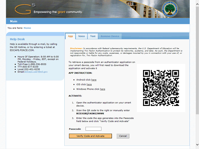 Screen image of this step