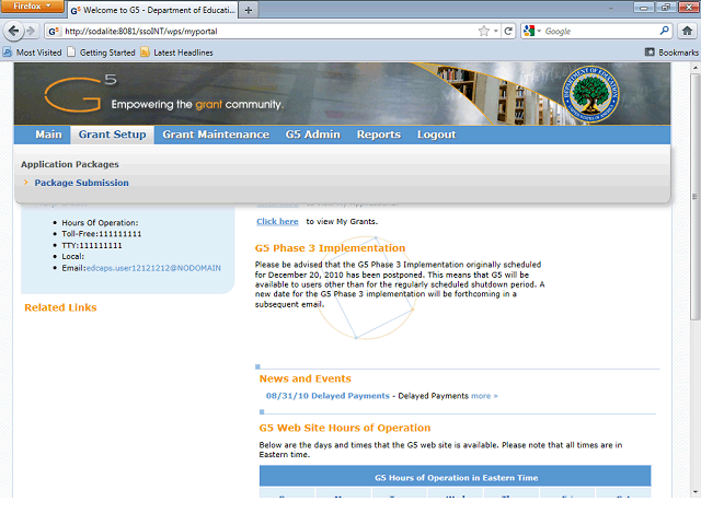 Screen image of this step