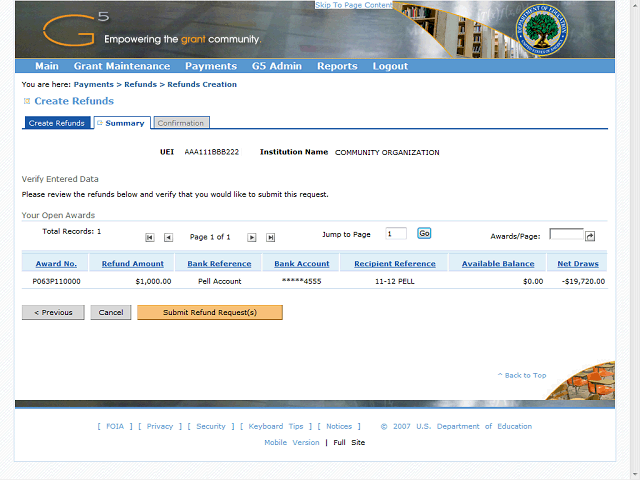 Screen image of this step