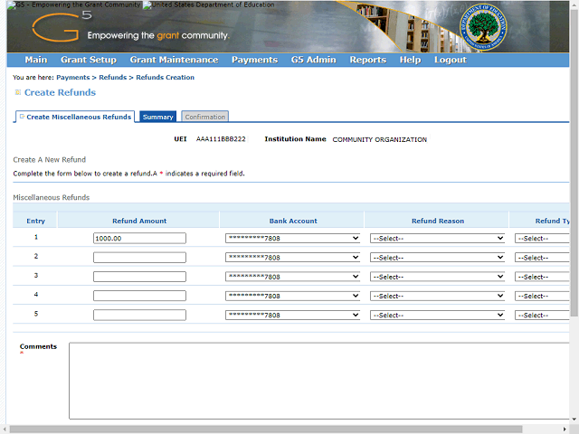Screen image of this step