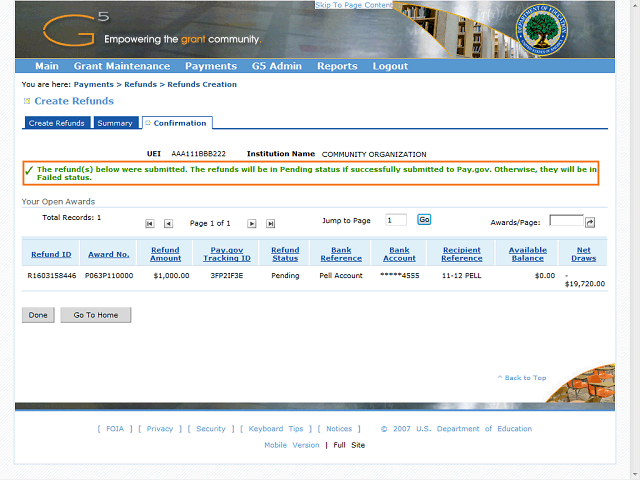 Screen image of this step