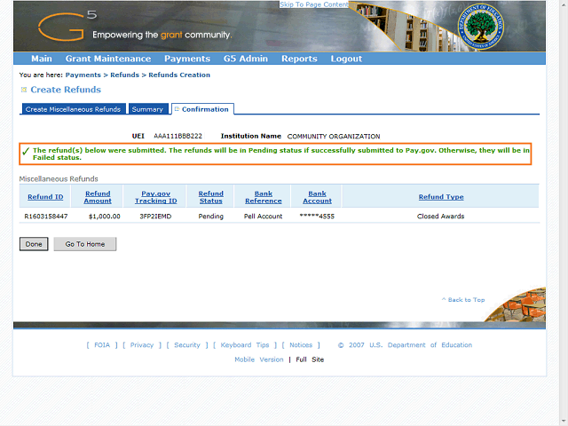 Screen image of this step