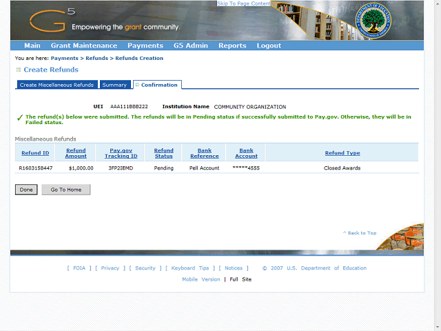 Screen image of this step