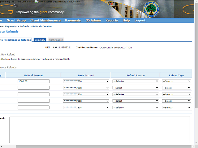 Screen image of this step