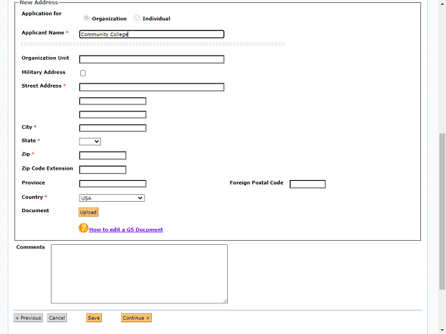 Screen image of this step