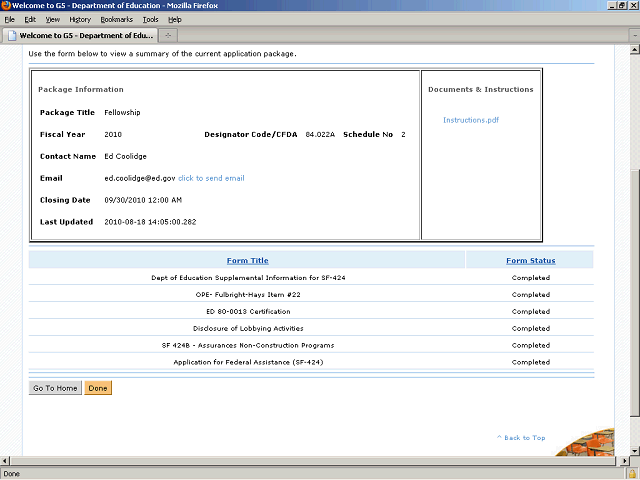Screen image of this step