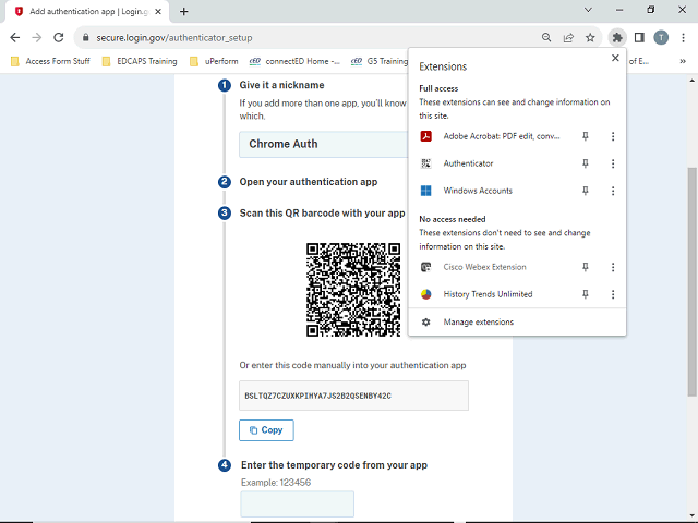 Screen image of this step
