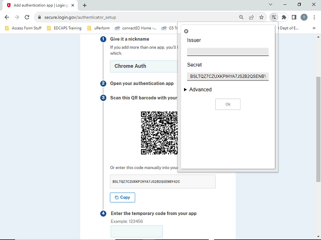Screen image of this step