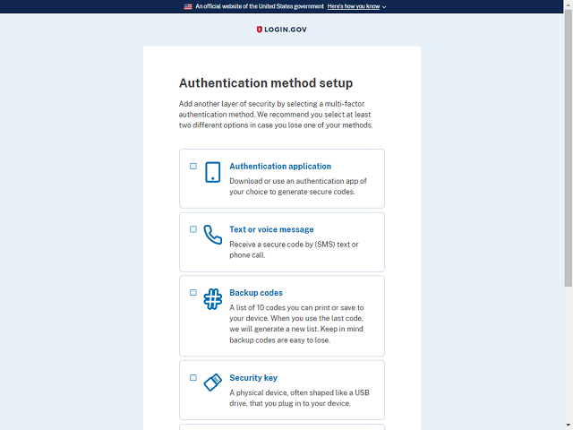 G6 Login gov Authentication For External Users Decision 2
