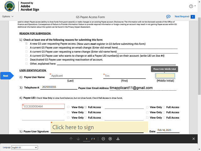 Screen image of this step
