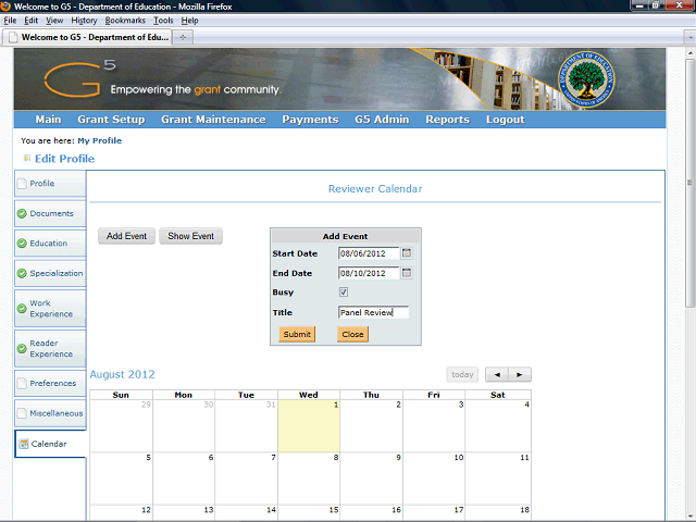 Screen image of this step