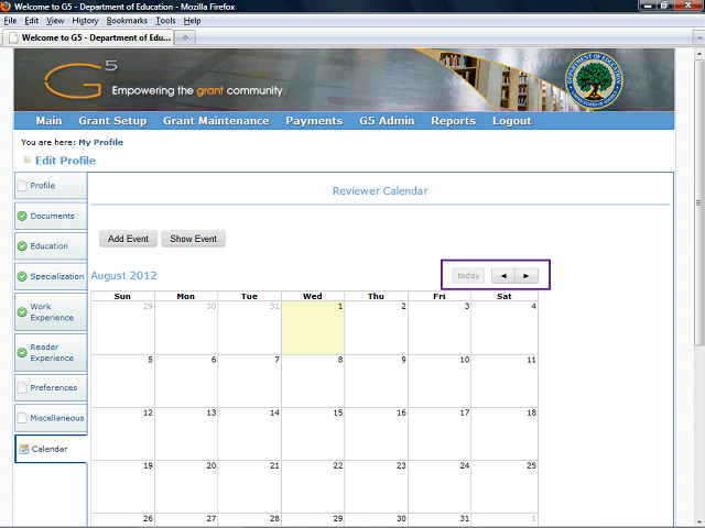 Screen image of this step