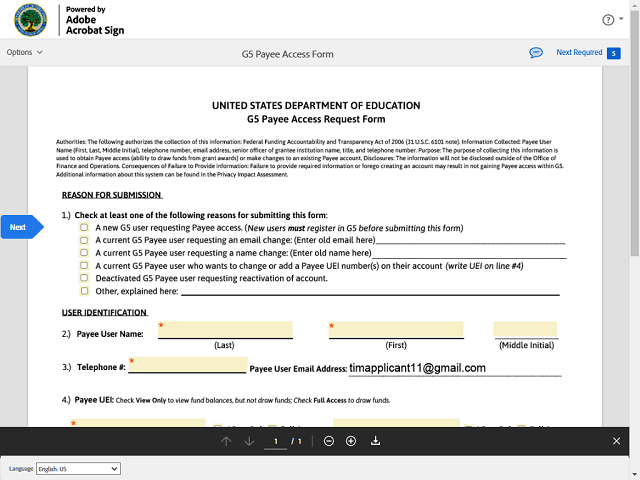 Screen image of this step