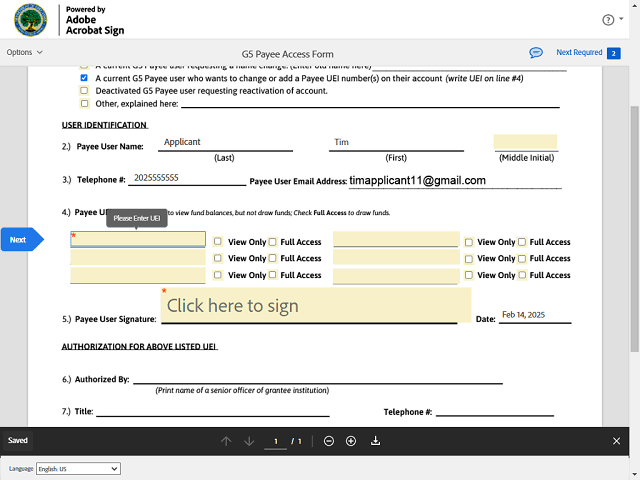 Screen image of this step