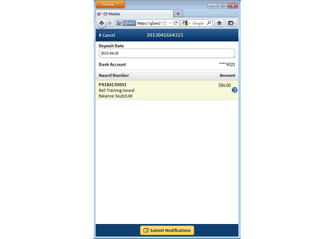 Screen image of this step