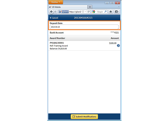 Screen image of this step