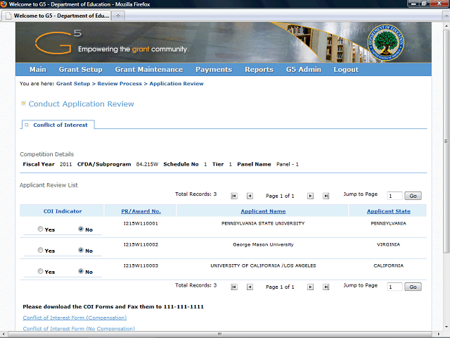 Screen image of this step