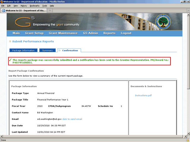 Screen image of this step