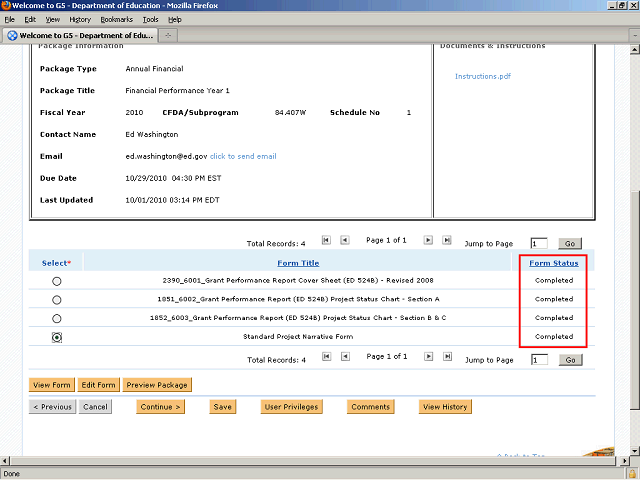 Screen image of this step