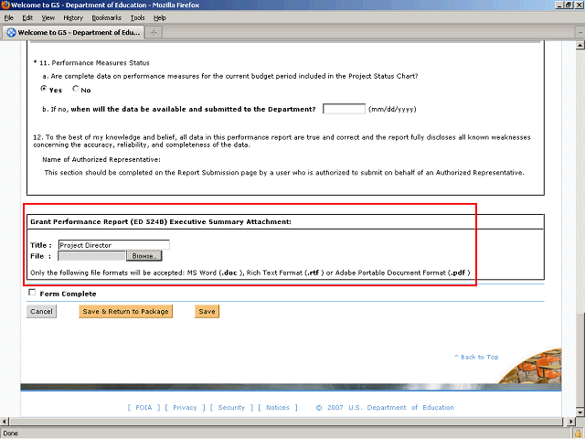 Screen image of this step