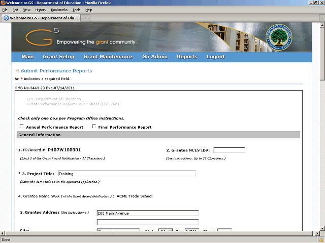 Screen image of this step