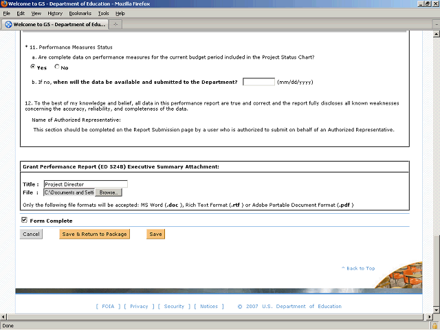 Screen image of this step