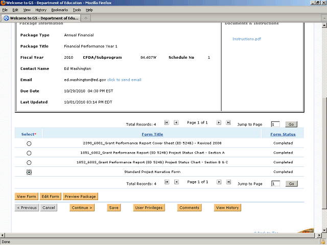 Screen image of this step
