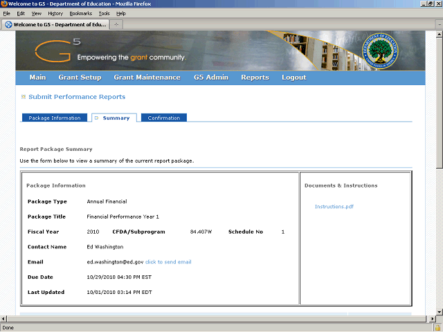 Screen image of this step