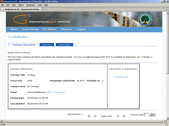 Screen image of this step