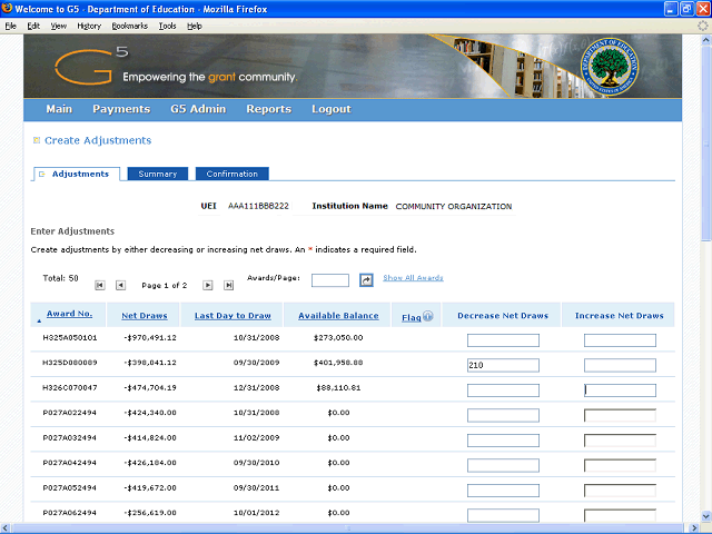 Screen image of this step